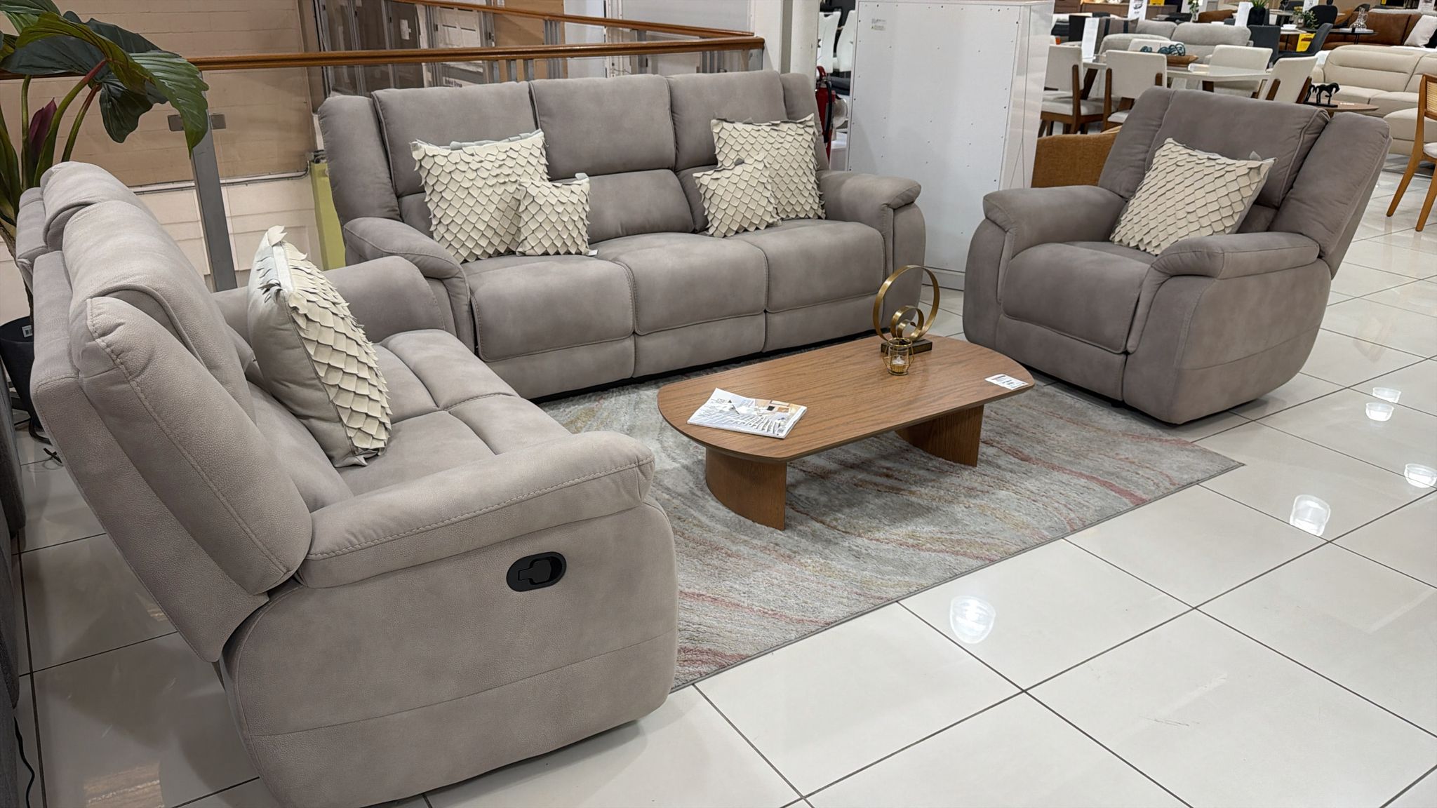 U701 Manual Recliner 2-Seater Sofa 20M Beige
