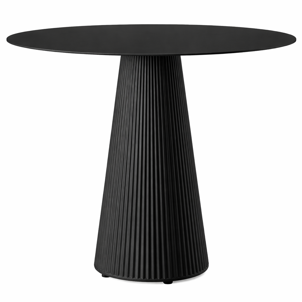 66127 GATSBY Bistro Table Round 31" S50 HPL BLACK/BLACK Edge