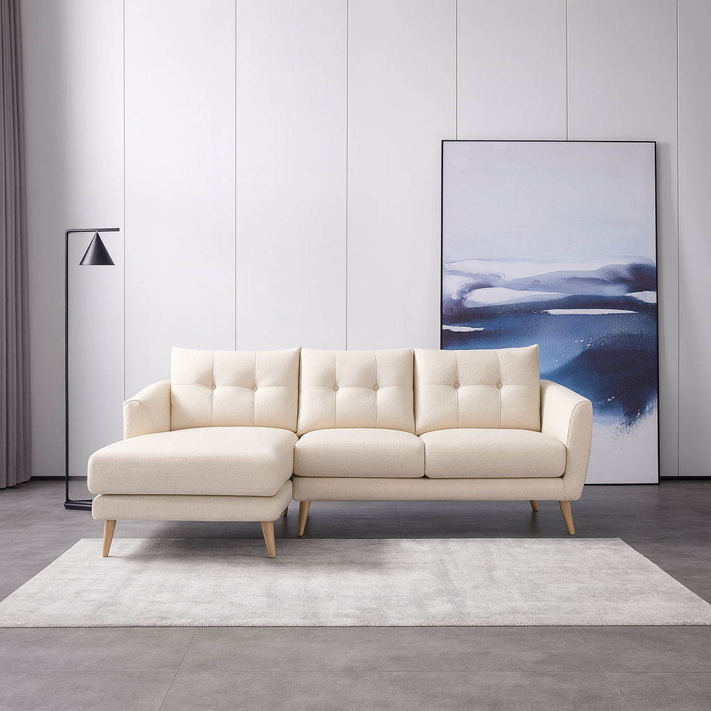 MB-1872C 2-Seater Sofa + Left Chaise (When Facing) EN6322-3 Fabric