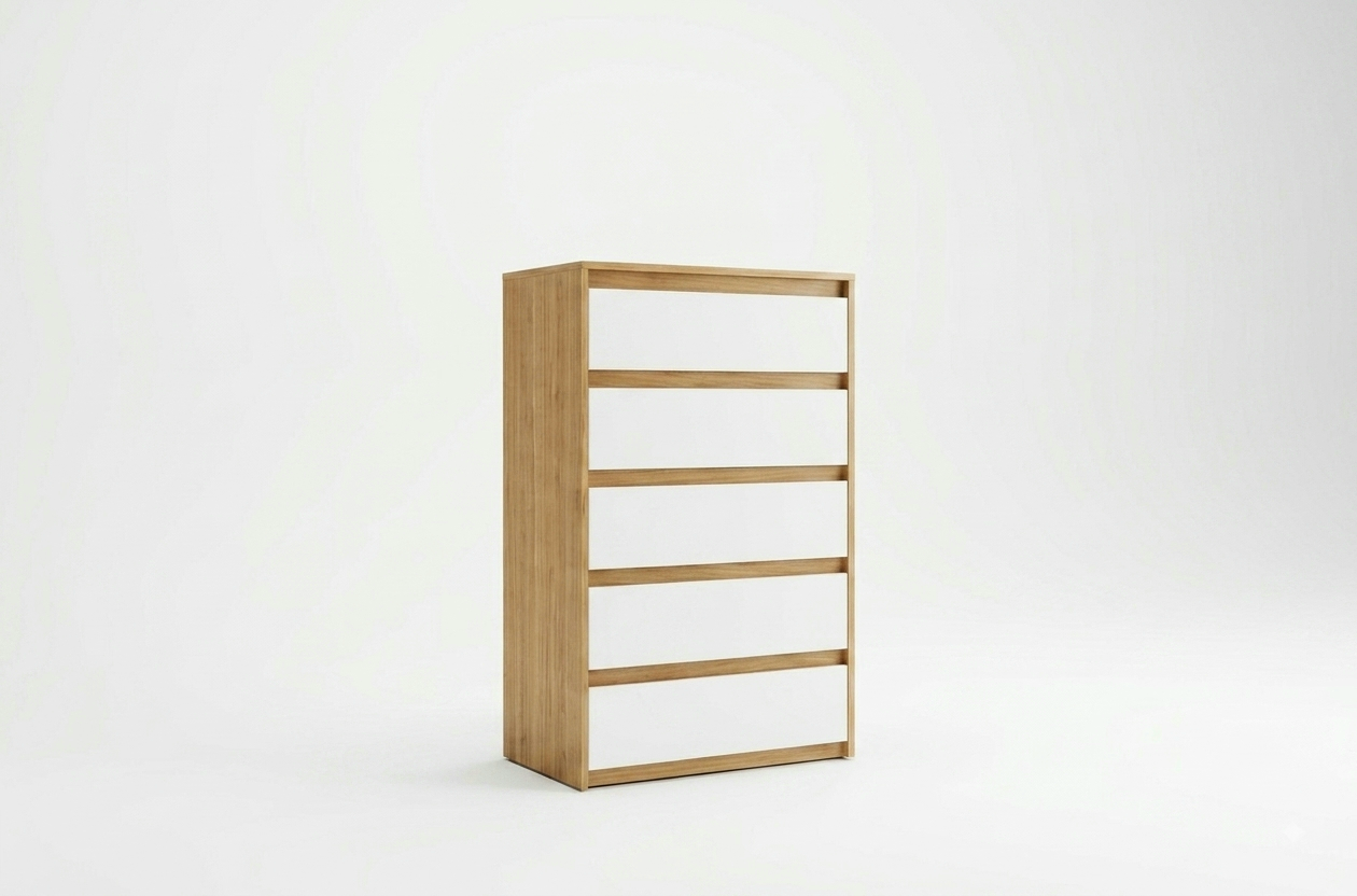 SIDNEY Chest White / Oak