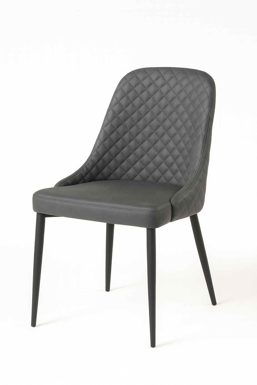 TARGA Side Chair Black/Charcoal PU