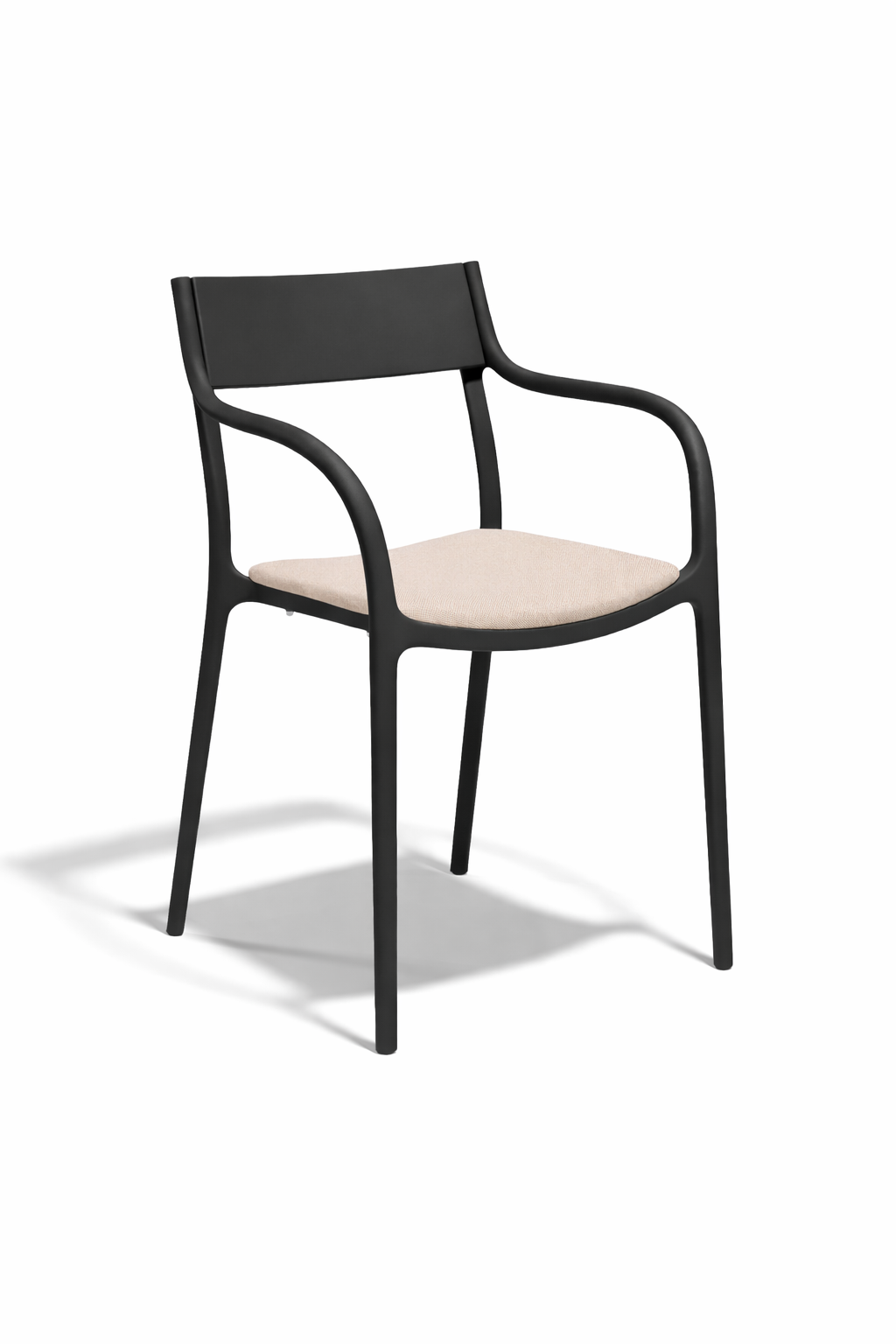 65063 MADISON UPHOLSTERED CHAIR BLACK/CUSHION 10151