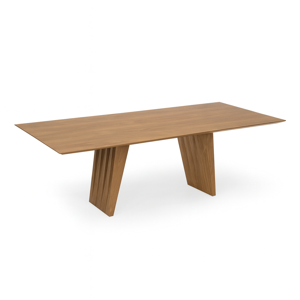 FLOW Dining Table 85.8"L x 43"W Amendoa Oak