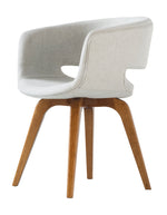 CAD088 SANSI Lounge Chair I-172 Fabric/Imbuia