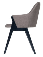 CAD707 SHELL Dining Chair I-07 Grey Fabric/Black