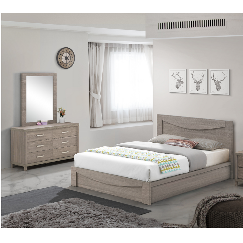 V5 Full Bed + Dresser + Mirror