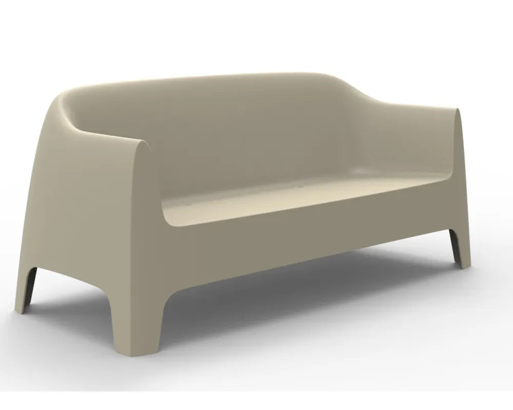 Vondom Solid Sofa Set (Sofa + 2 Lounge) Black