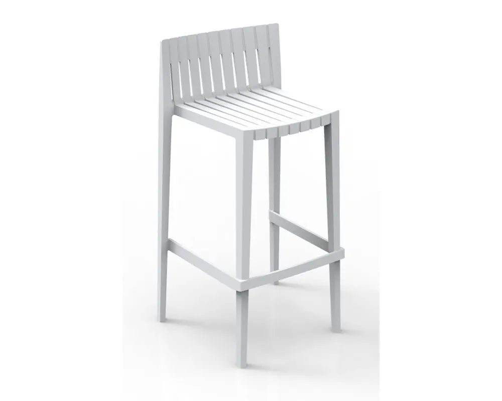 56019 SPRITZ BAR STOOL 19¾"X 17¾"X38¼" WHITE