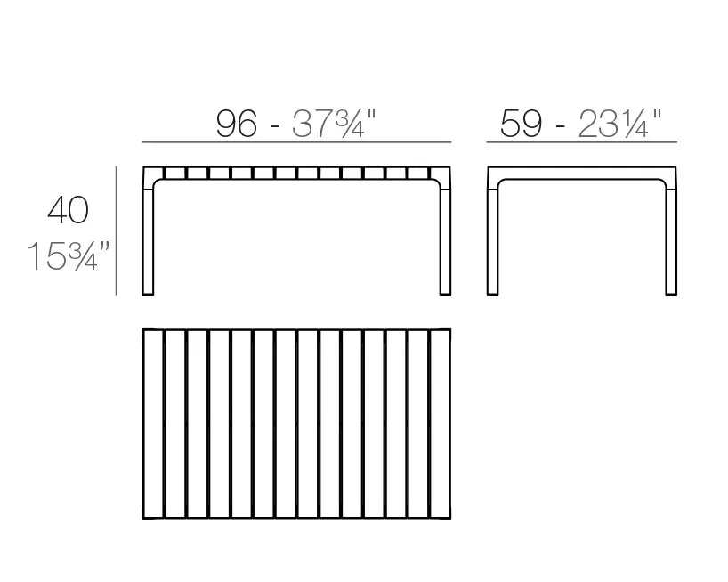 56026 SPRITZ TABLE SOFA ECRU 2003
