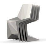 51033 VOXEL Chair 21 ¼"X54 ¼"X33 ½" White