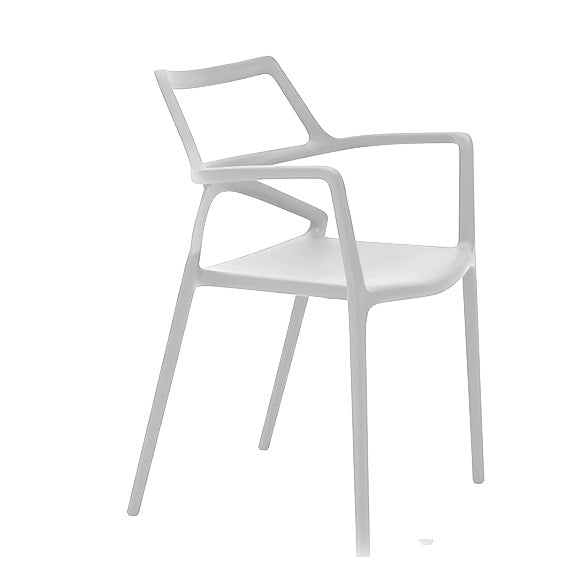 66026 DELTA CHAIR WITH ARMS 23 ¼"X19 ¾"X31 ½" ECRU