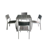 BC209C - Elegance Side Chair (Brushed Alu/Grey Polywood) - 44119