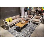 16800 - LOTUS 4Pcs Alum Lounge Sofa Set - 45830