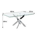 F2133EA - Rectangular Dining Table 63" x 37" - 42239