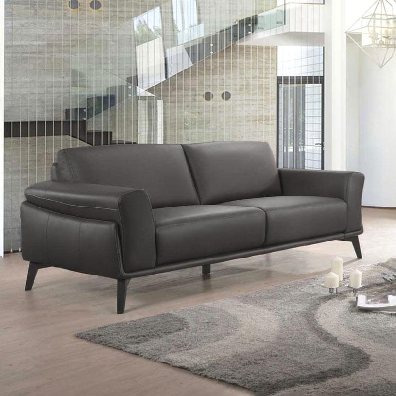 CUOMO - 3-Seater Leather Sofa - 45815