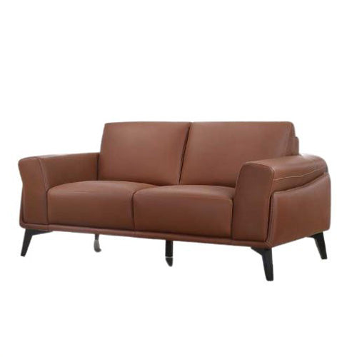 CUOMO - 2-seater Leather Sofa -Terracota  45818