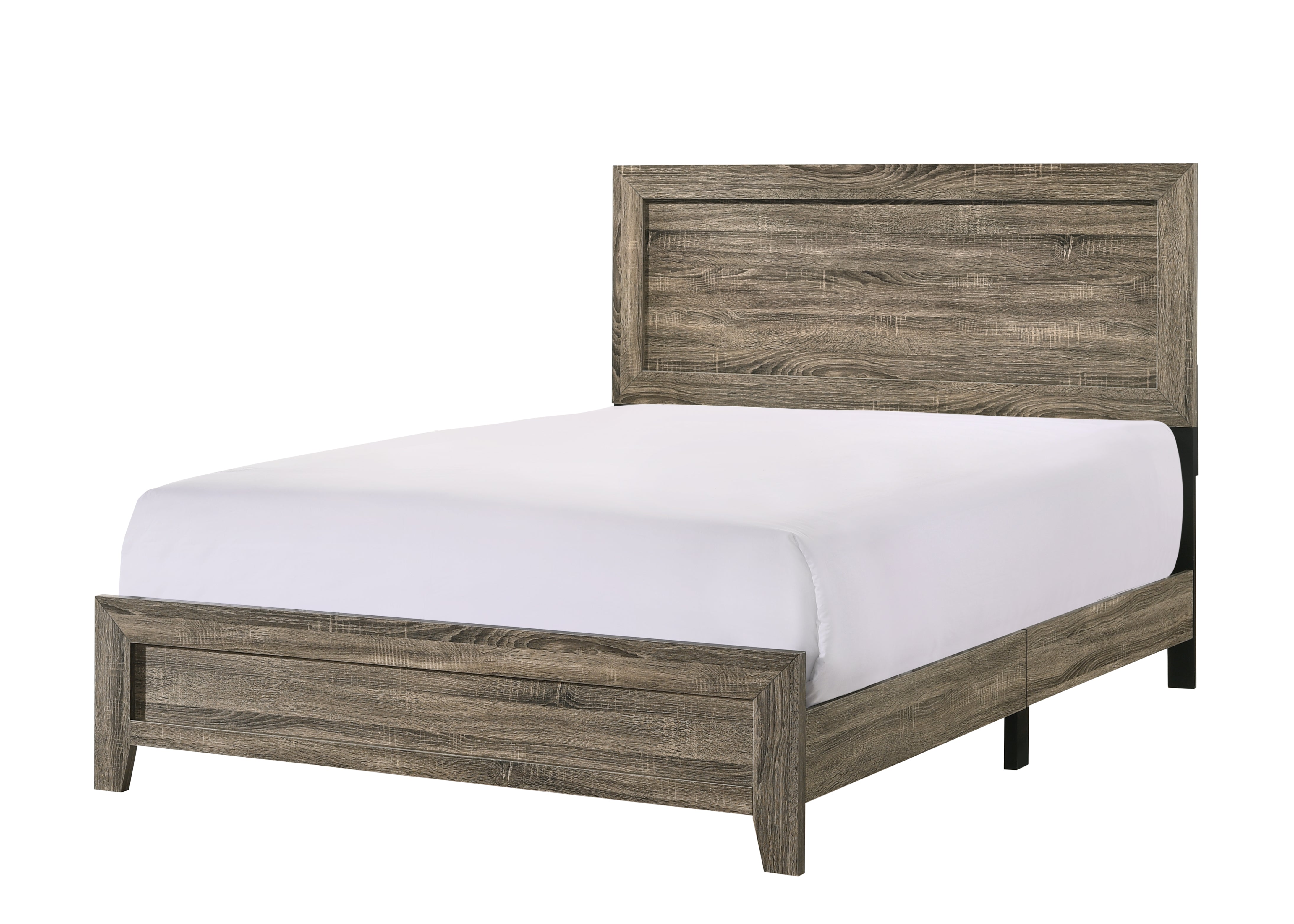 MILLIE - Full Bed Grey + Nightstand