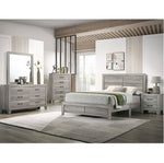 B9320 Hopkins Bed Twin + Dresser + Mirror + Nightstand Driftwood