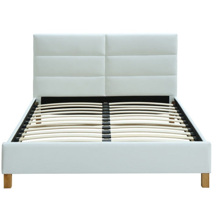 BBT-6107 - Full Size Bed White PU - 43762 – Ambiente Moderno