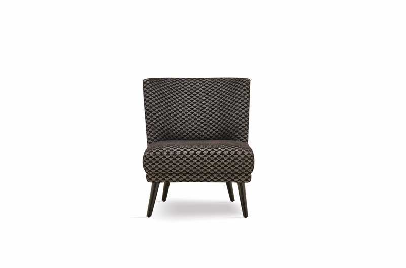 Carino - Armchair (Hexagon Black/Black Legs) - 47351