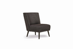 Carino - Armchair (Hexagon Black/Black Legs) - 47351