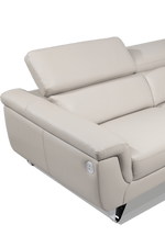 FD2814 - 3-seater Sofa (Taupe Leather Touch) - 46254