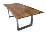 LARK Set - Dining Table )72"Lx40"Wx30"H) + Bench (71"Lx15"x18"H) - Natural Acacia