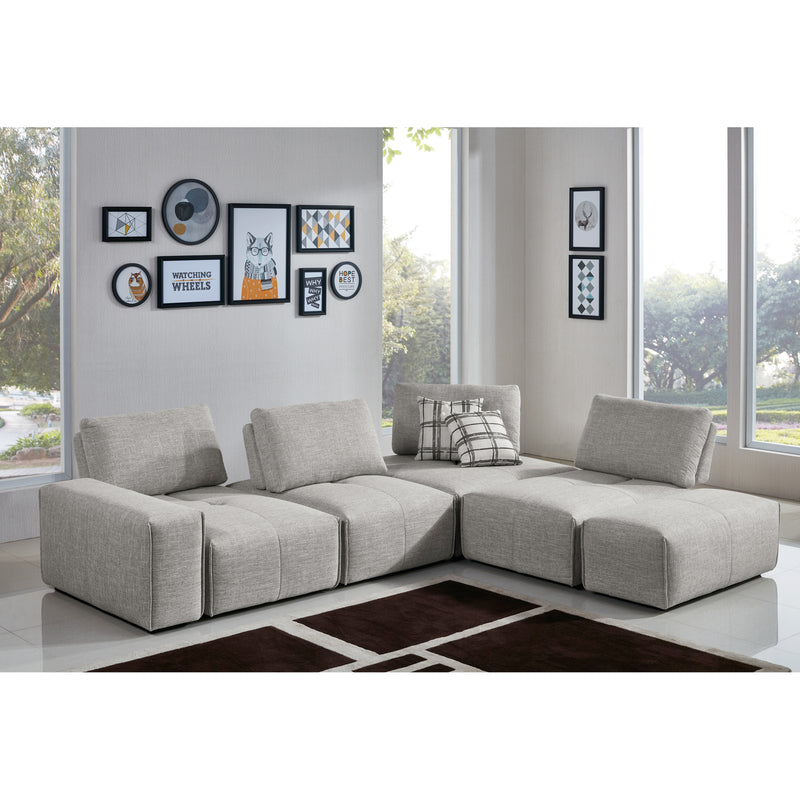 MB-1675 - 6pcs Modular Set (Light Grey Fabric)