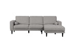 MB-2083 - 2-Seater Sofa+Right Chaise (When Facing) Grey - 47394