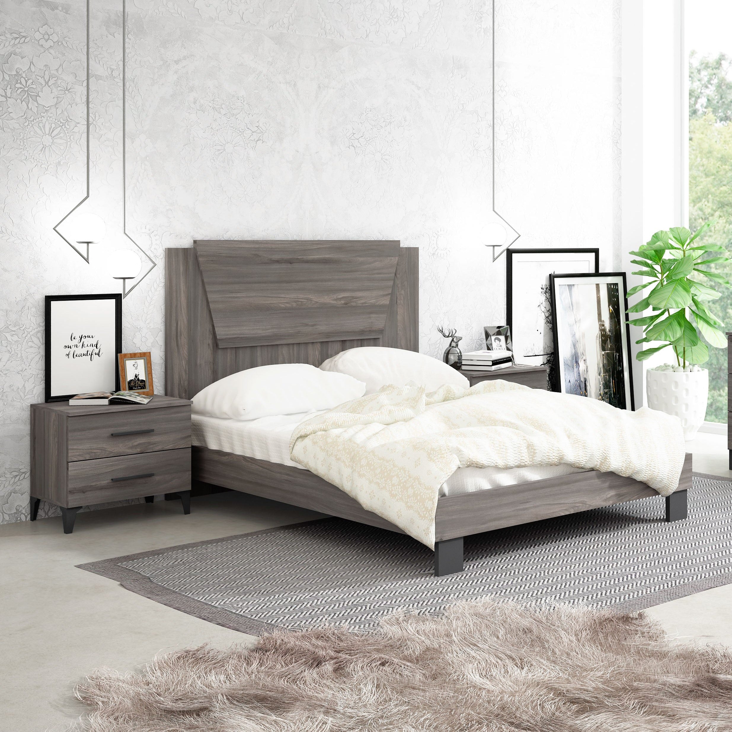 OLMO - Full Bedroom+Dresser+Mirror+Nightstand