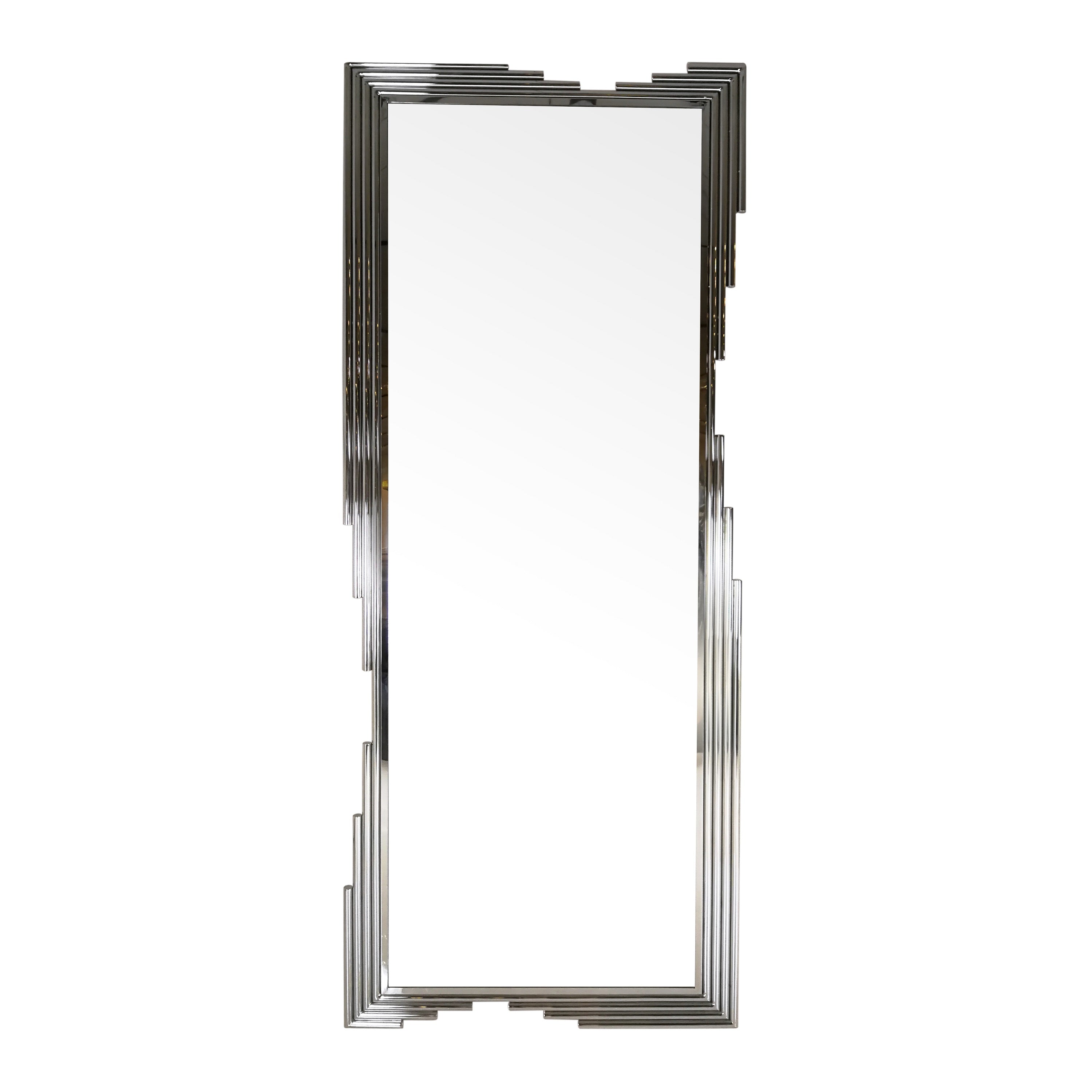 PAAC014A - Floor Mirror 31.5"W x 78.8"H Stainless Steel Polished- 46606