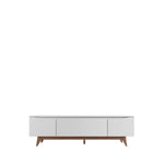 Flynt - TV Rack 72.64"" (White Gloss/Natural) - 47899