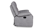 GRANADA - 2-Seater Sofa w/Console/Dual Recliner Ash Grey - 46771