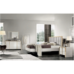 FIOCCO - Queen Bed + Dresser + Mirror + Nightstand