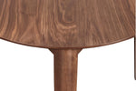 D1651-13 OSCAR Corner Dining Table Triangular Shape 31.5" x 35.25" Natural Walnut Finish