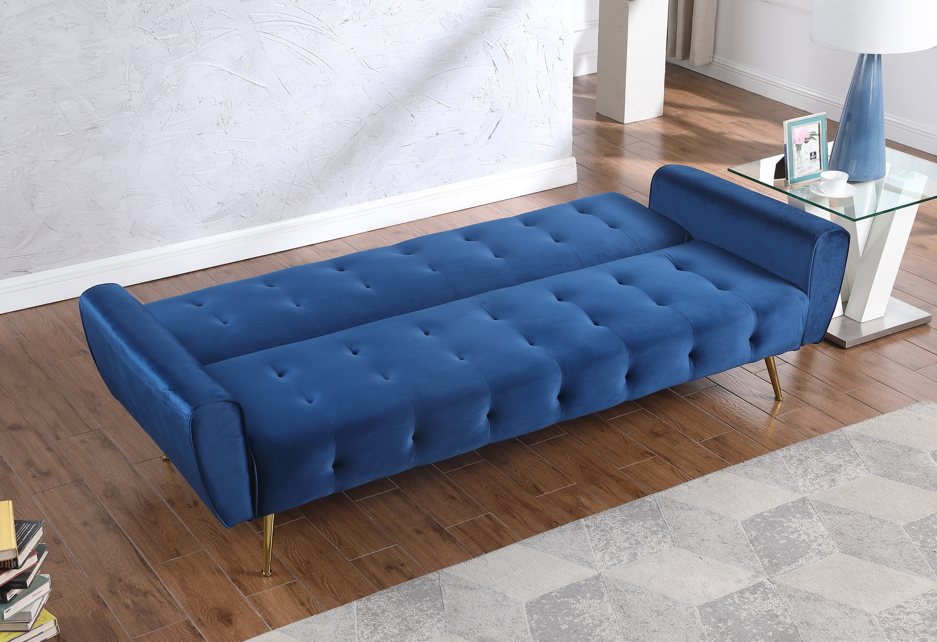 KIARA - Sofa Bed (Navy Velvet) - 47514